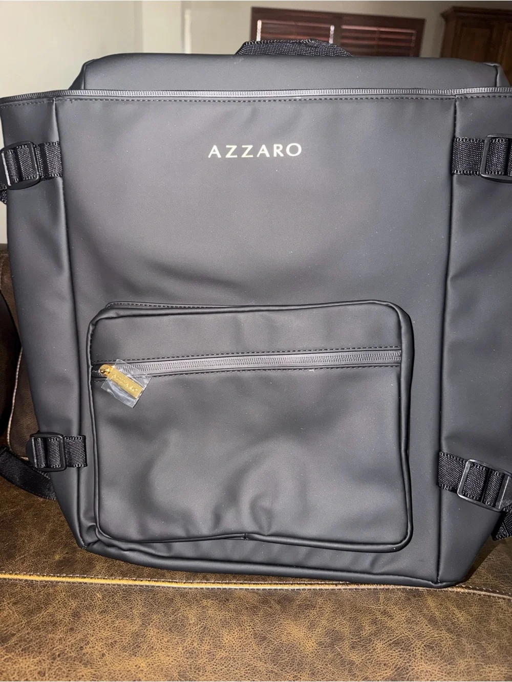 Azzaro Men's Black Waterproof Backpack